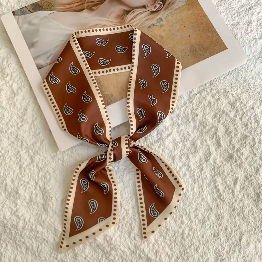 Long Silk Twilly Scarf view 11
