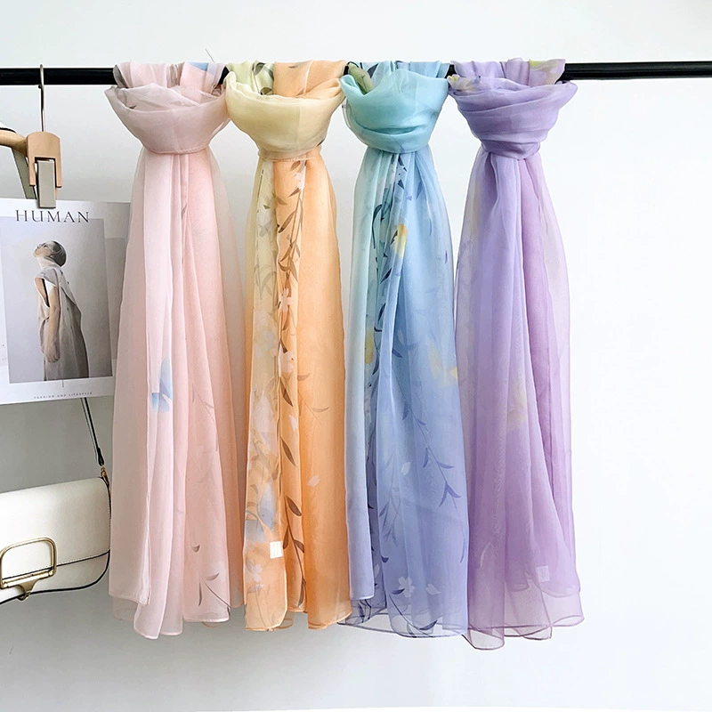 Chiffon Sheer Long Scarf view 2