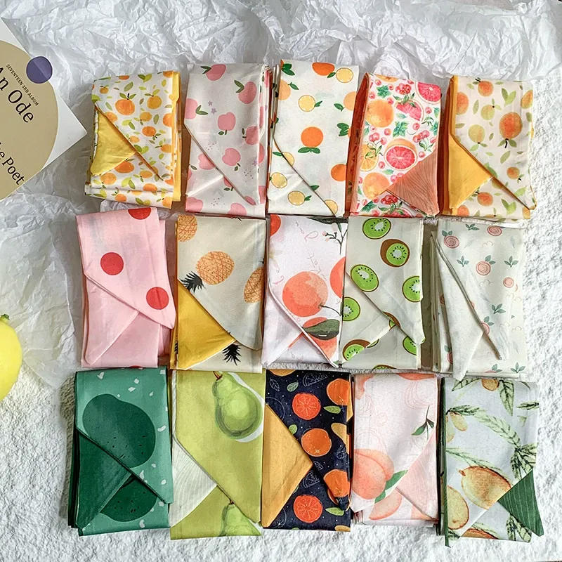 Fruit Print Long Silk Twilly view 2