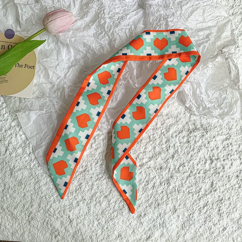 Fruit Print Long Silk Twilly view 6