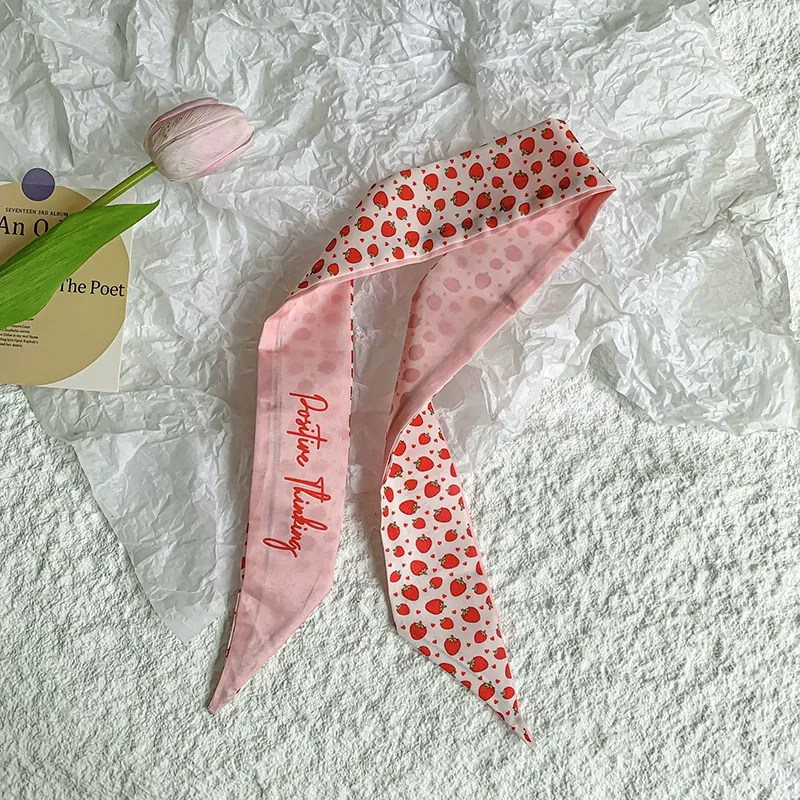 Fruit Print Long Silk Twilly view 9