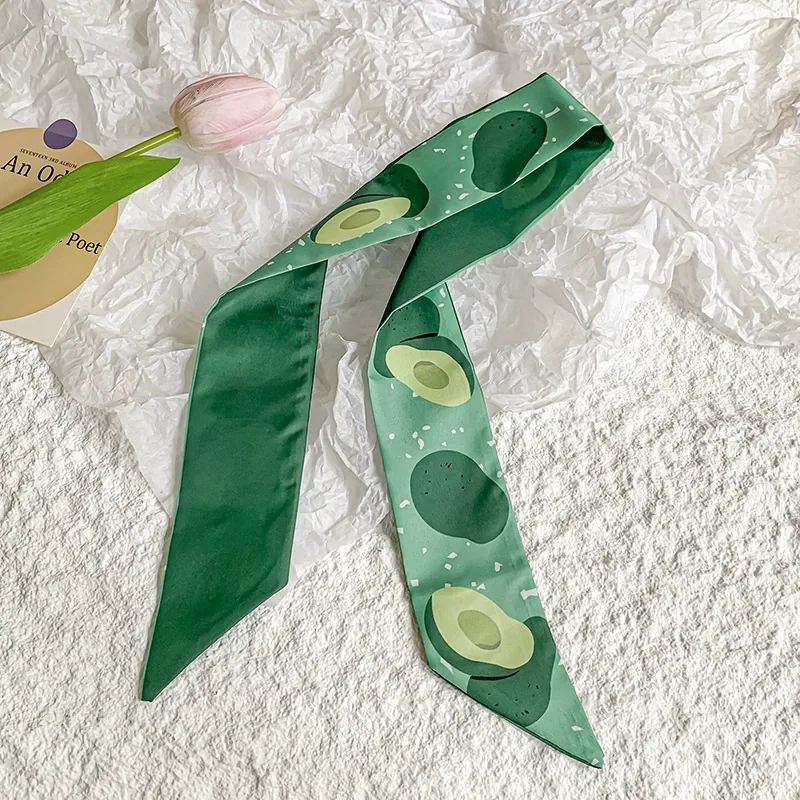 Fruit Print Long Silk Twilly view 12