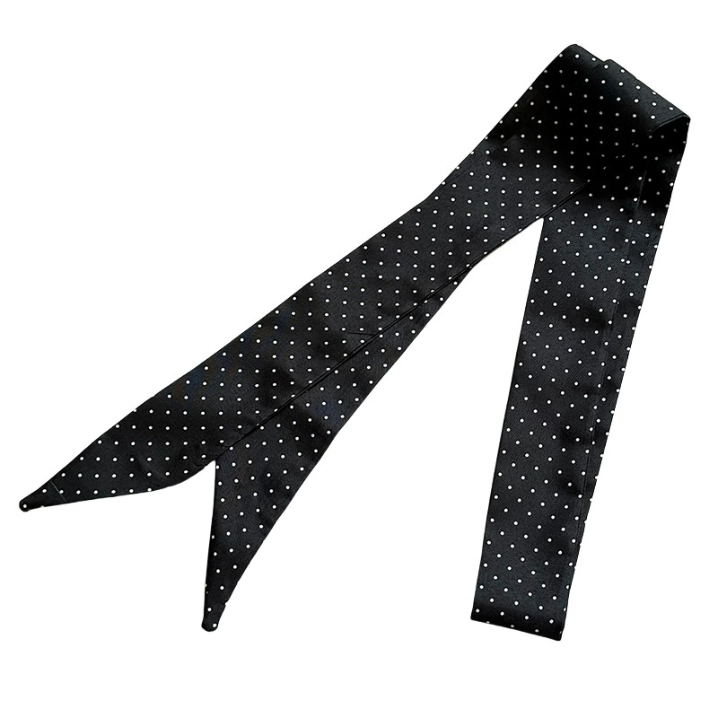 Polka Dot Narrow Polyester Twilly view 5