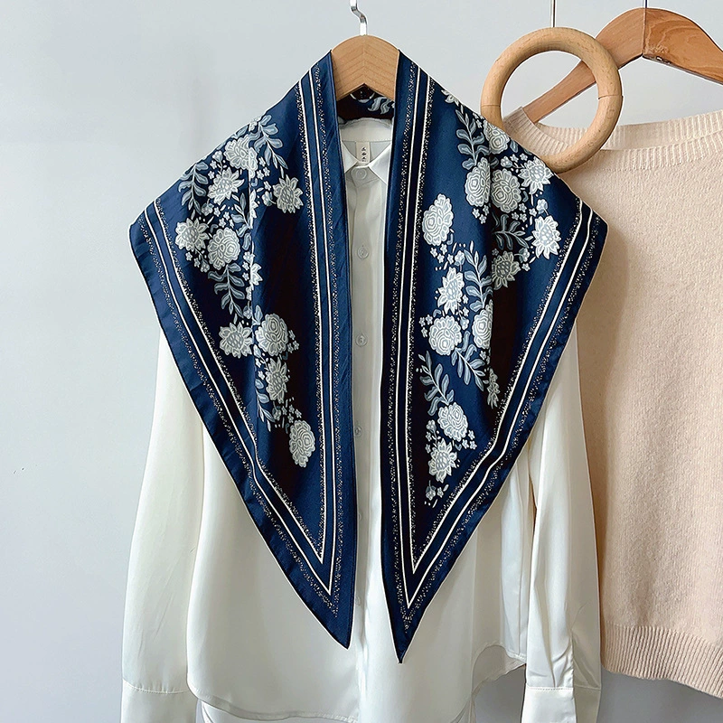 Vintage Floral Triangle Scarf