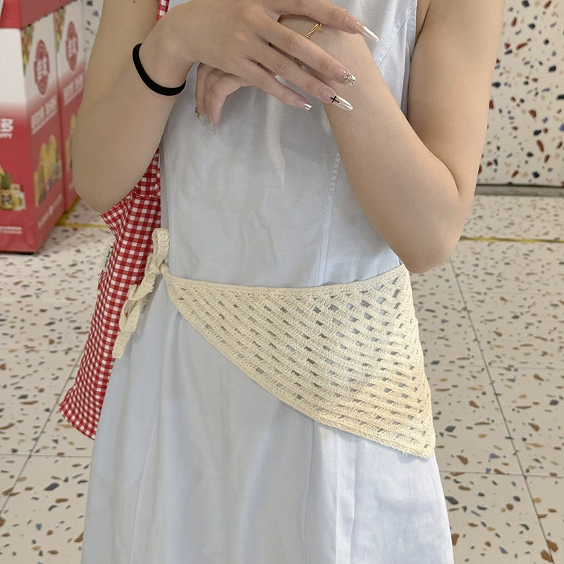 Knitted Triangle Head Scarf view 9