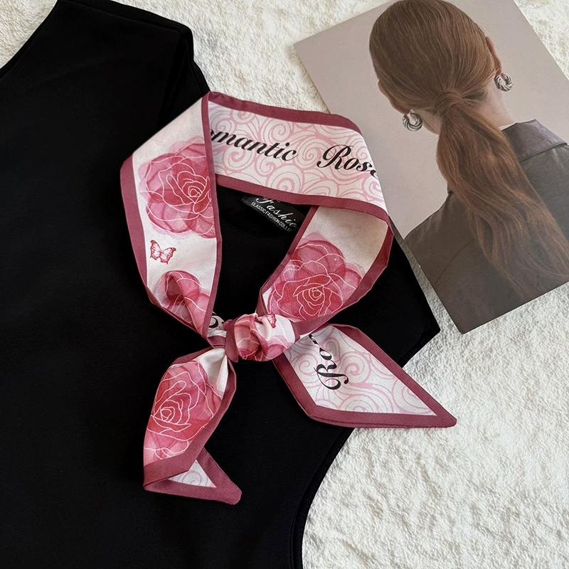 Polyester Long Twilly Scarf view 7