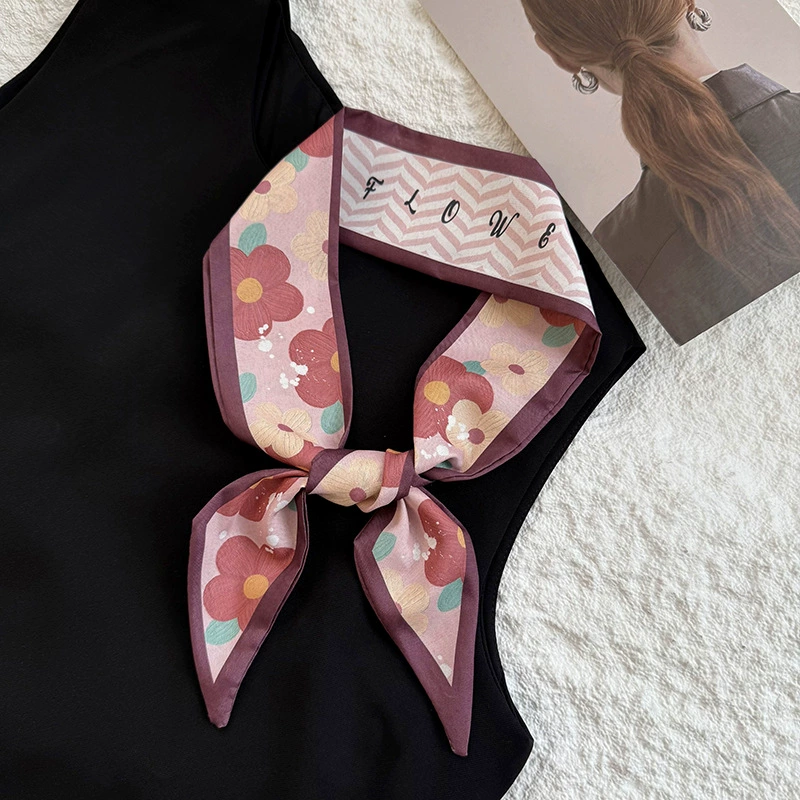 Polyester Long Twilly Scarf view 8