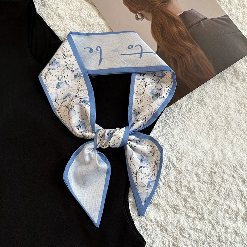 Polyester Long Twilly Scarf view 9