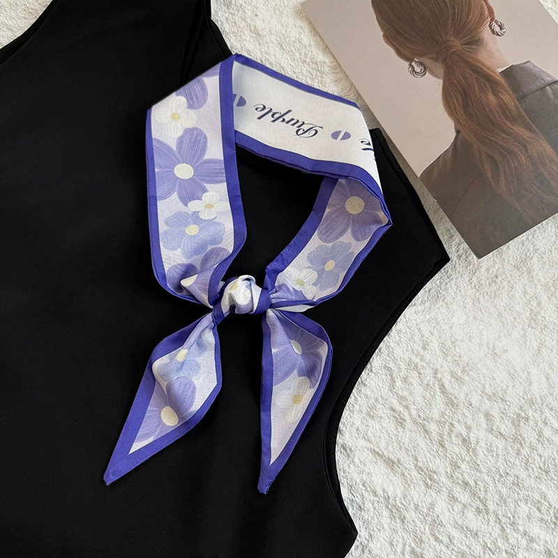 Polyester Long Twilly Scarf view 12
