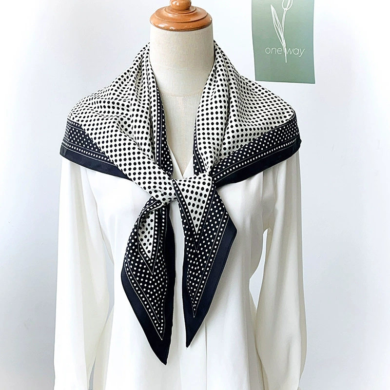 Polka Dot Triangle Scarf