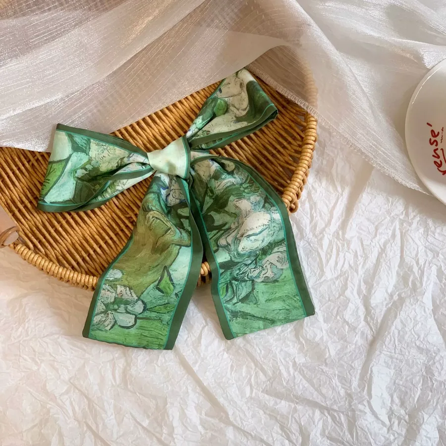 Polyester Long Twilly Scarf view 3
