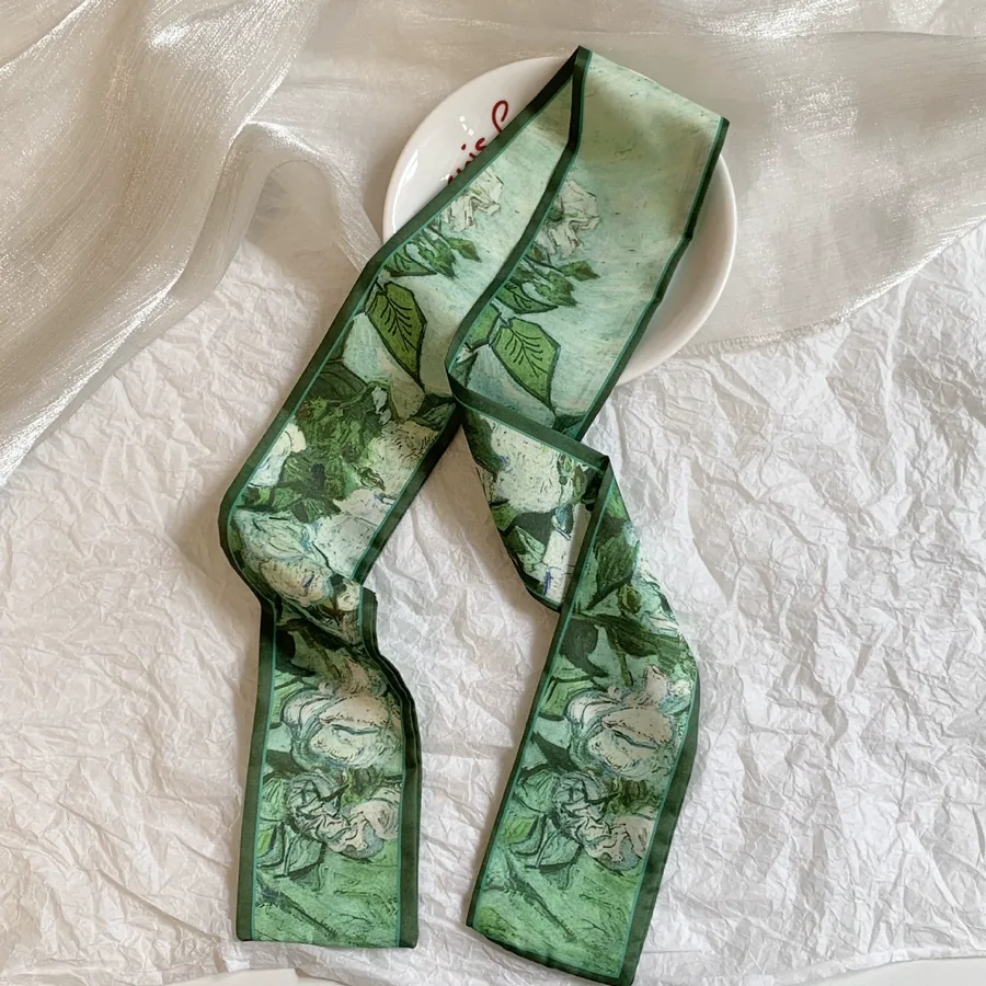 Polyester Long Twilly Scarf view 4
