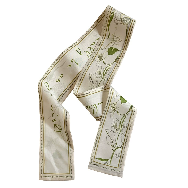 Polyester Long Twilly Scarf view 5
