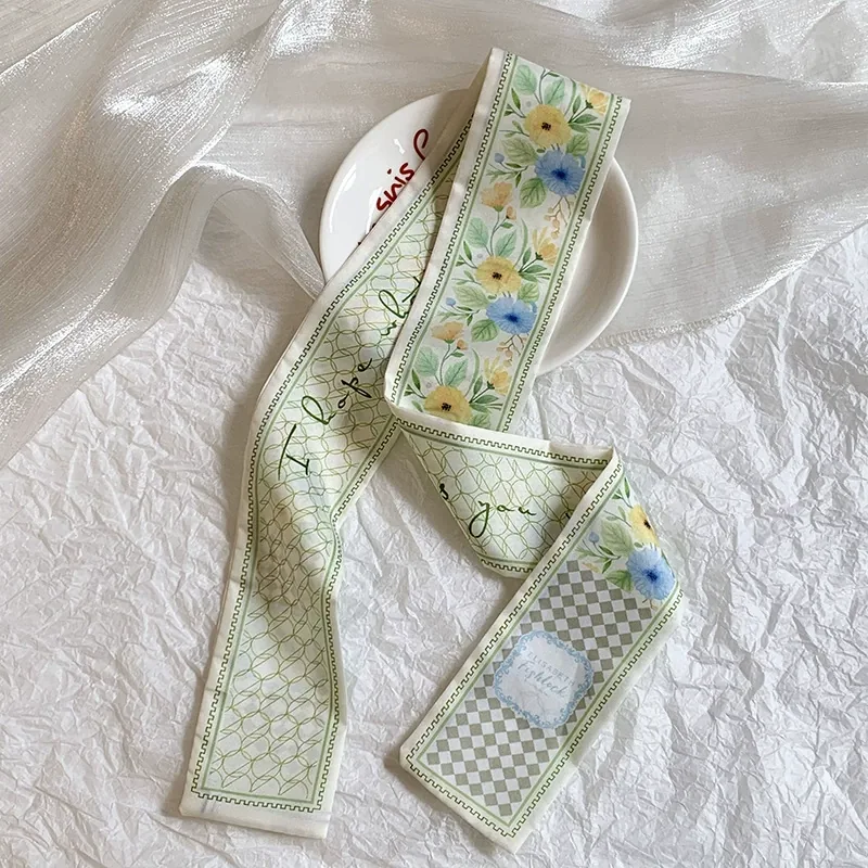 Polyester Long Twilly Scarf view 8