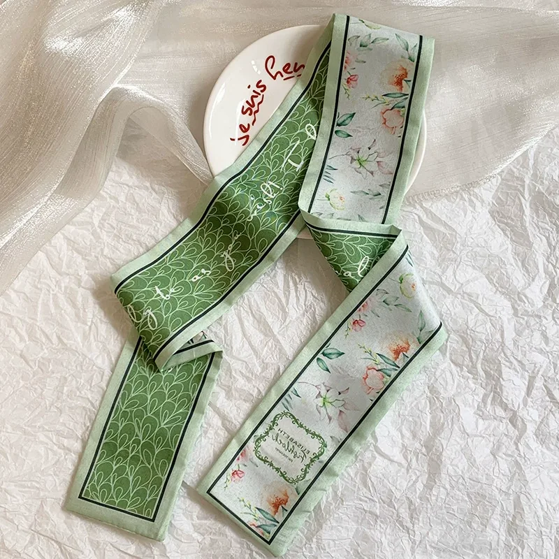 Polyester Long Twilly Scarf view 9