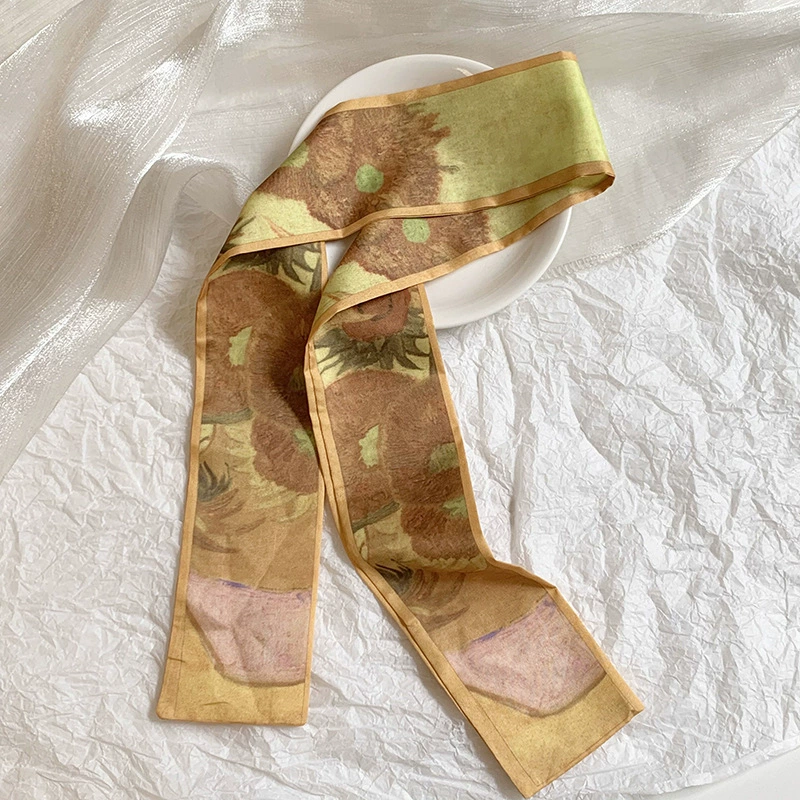 Polyester Long Twilly Scarf view 10