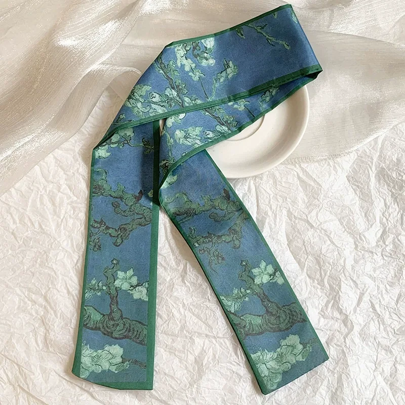 Polyester Long Twilly Scarf view 11