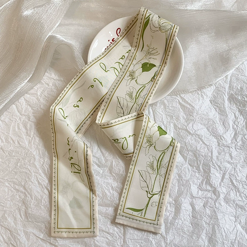 Polyester Long Twilly Scarf view 12