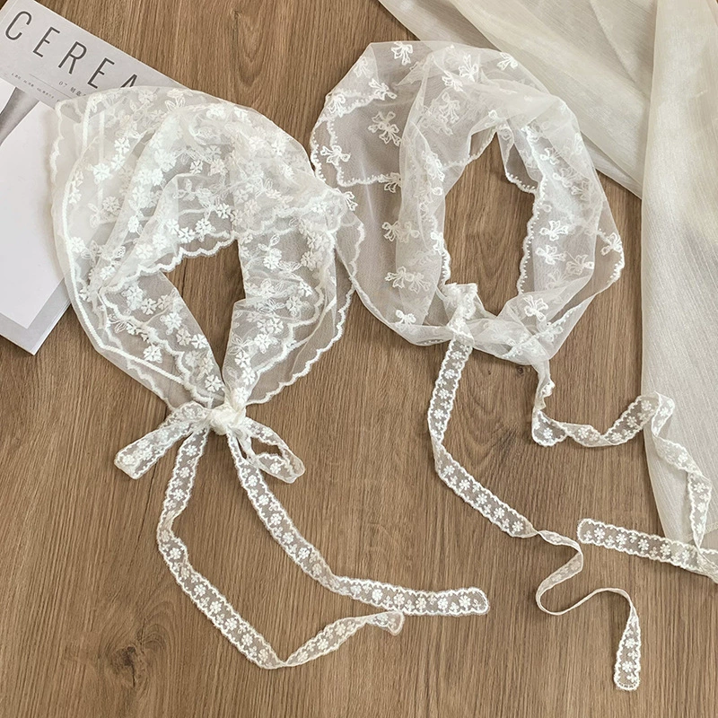 Lace Triangle Head Scarf view 2