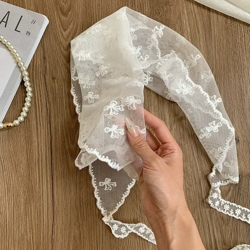 Lace Triangle Head Scarf view 3