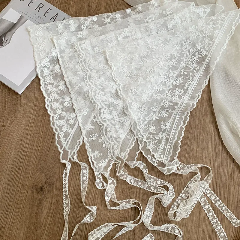 Lace Triangle Head Scarf view 4