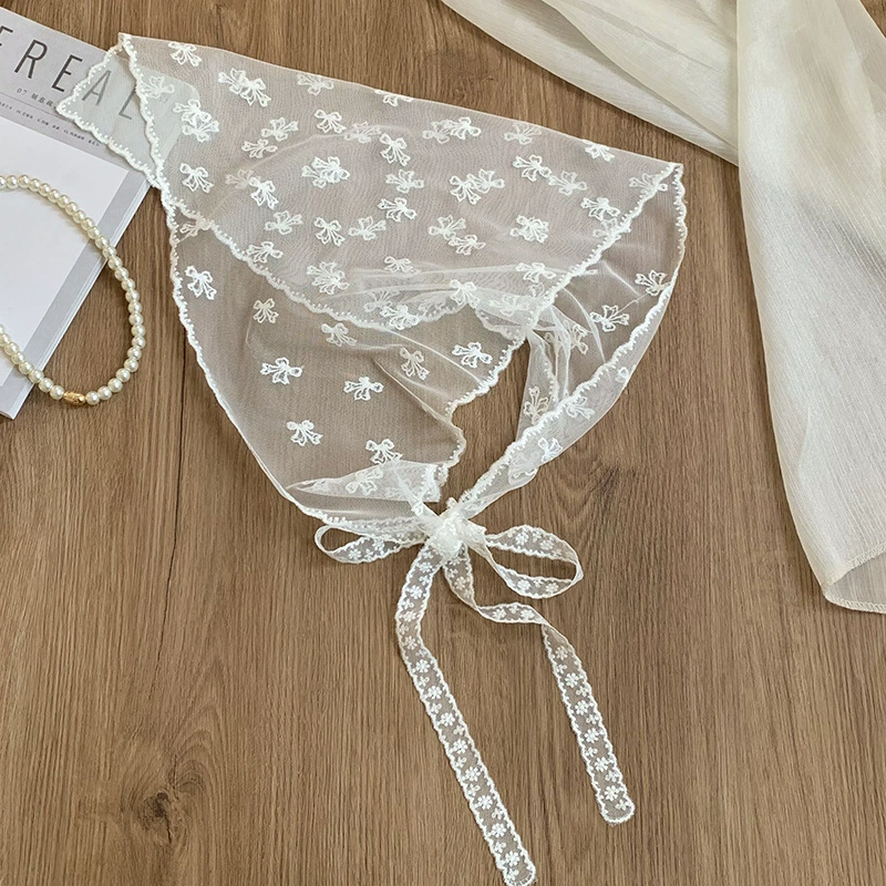 Lace Triangle Head Scarf view 6