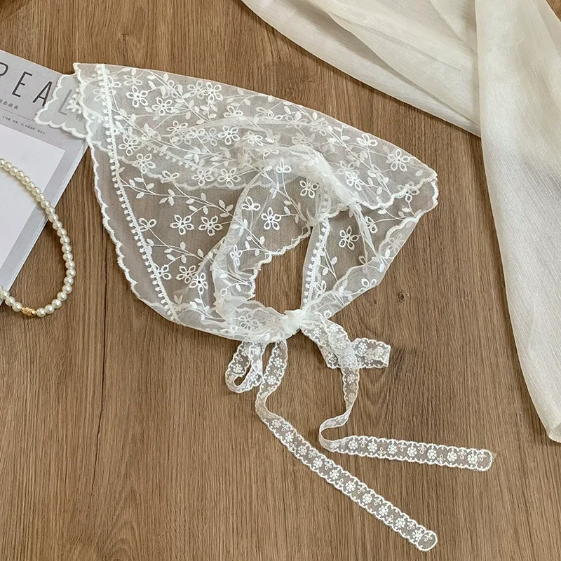 Lace Triangle Head Scarf view 7