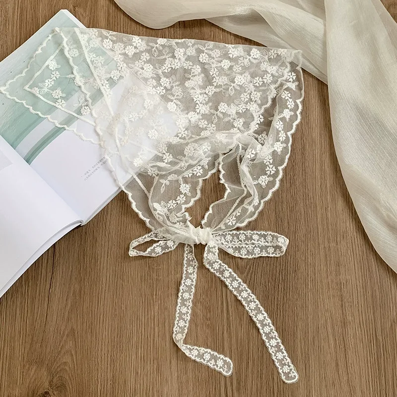 Lace Triangle Head Scarf view 8