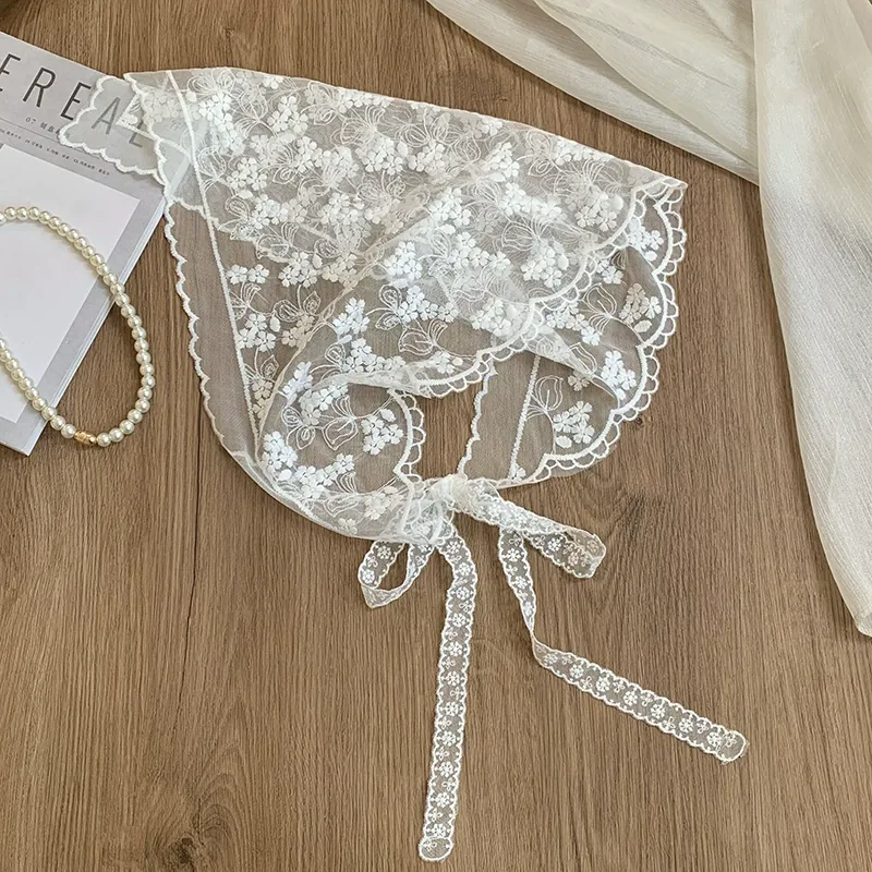 Lace Triangle Head Scarf view 9
