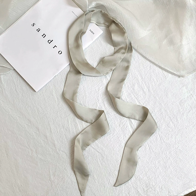 Narrow Long Silk Twilly view 12
