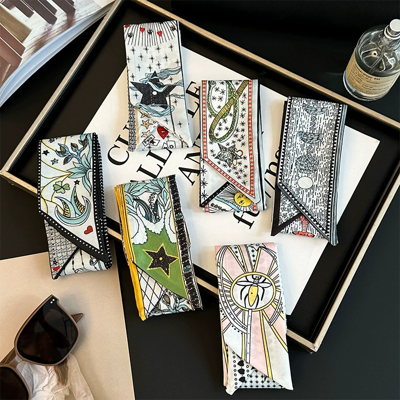 タロットプリントロングシルクツイリー view 3