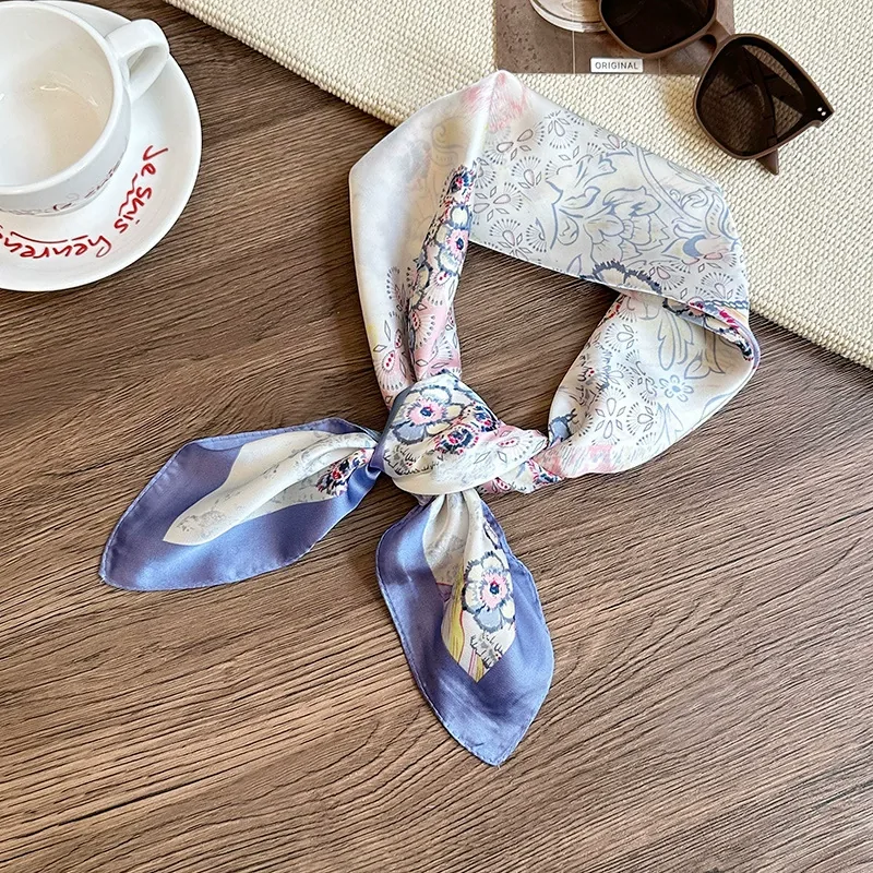 70cm Floral Square Scarf view 8