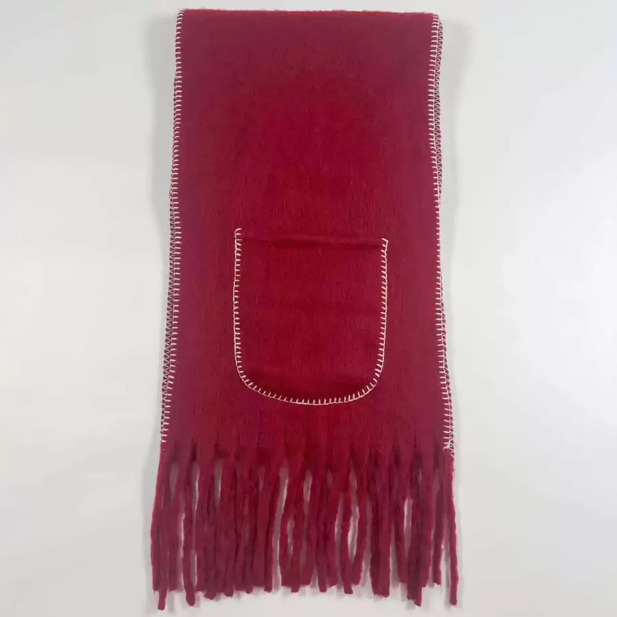 Solid Pocket Fringe Scarf view 8