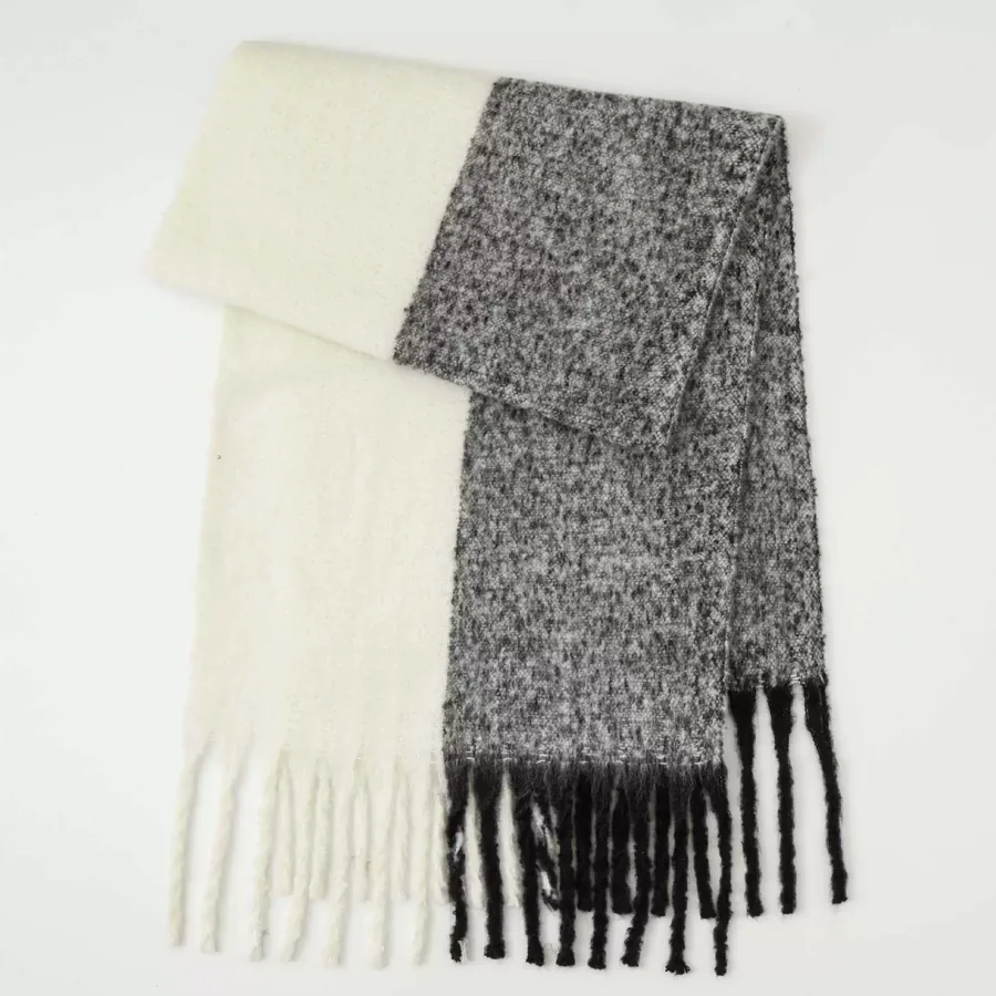 Striped Fringe Scarf view 8