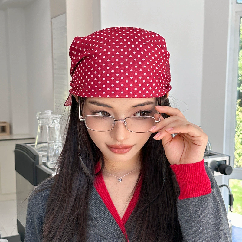 Polka Dot Square Scarf view 7