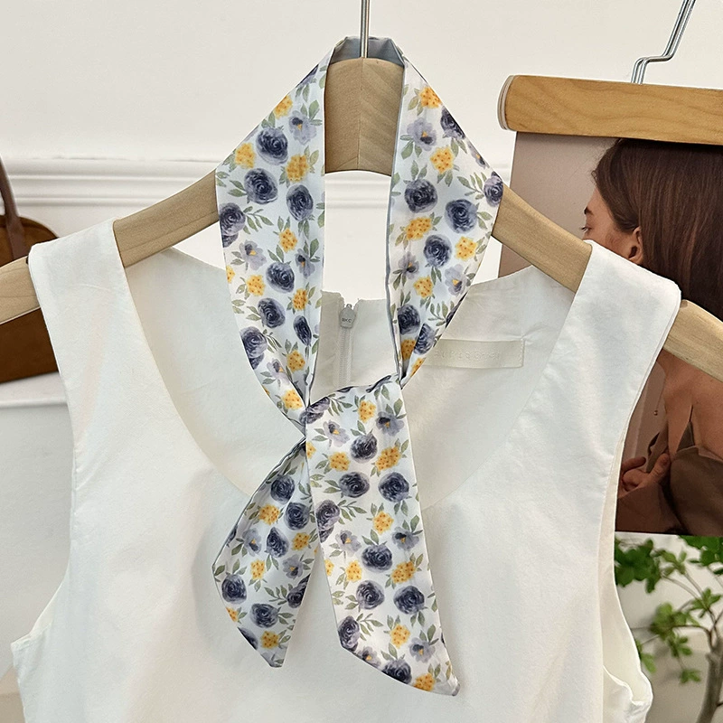Floral Polyester Twilly view 2