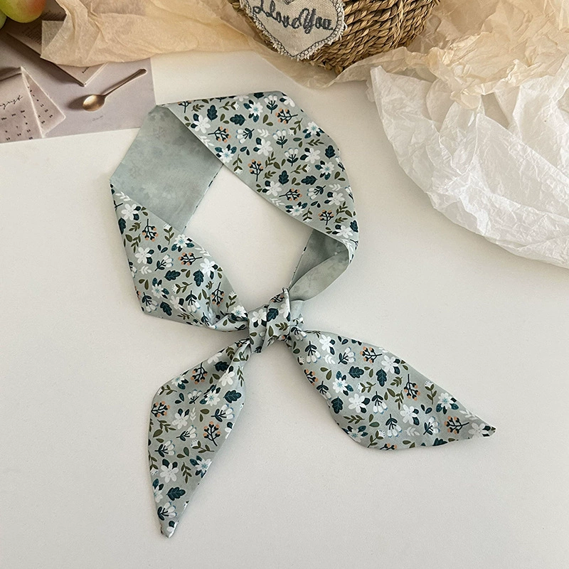 Floral Polyester Twilly view 9
