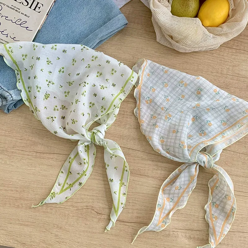 Checkered Triangle Scarf