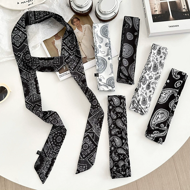 Paisley Long Silk Twilly