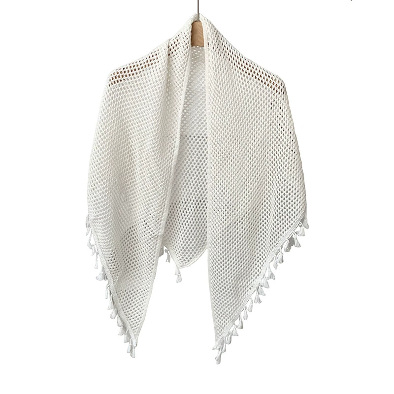 Knit Fringed Shawl view 5