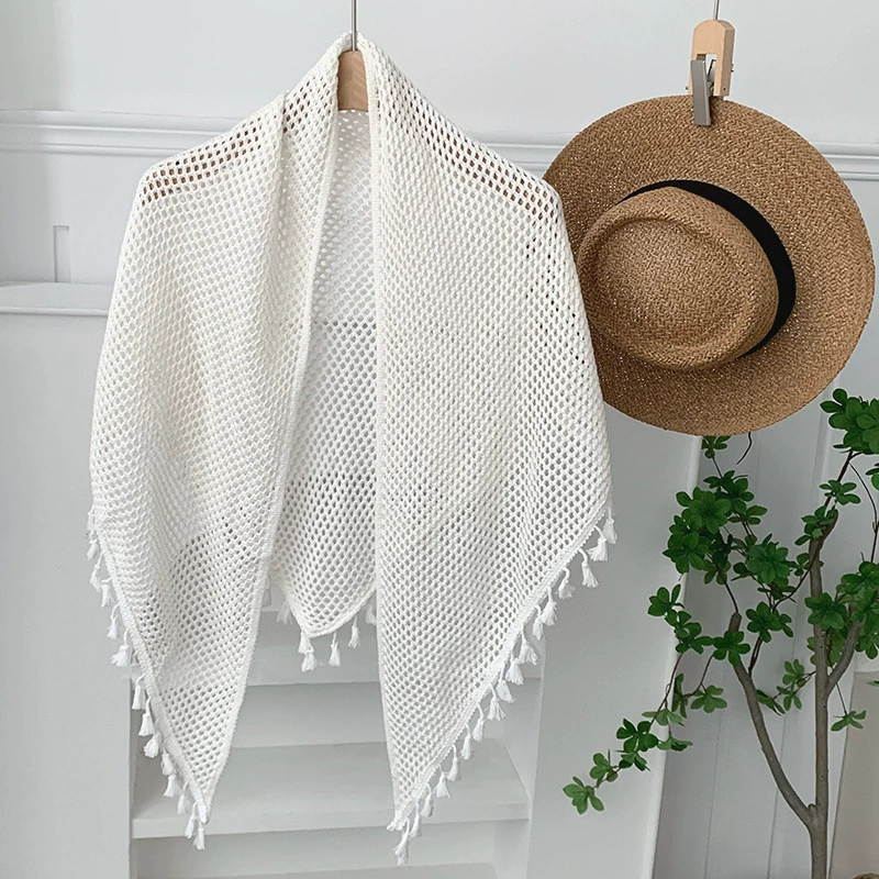 Knit Fringed Shawl view 6