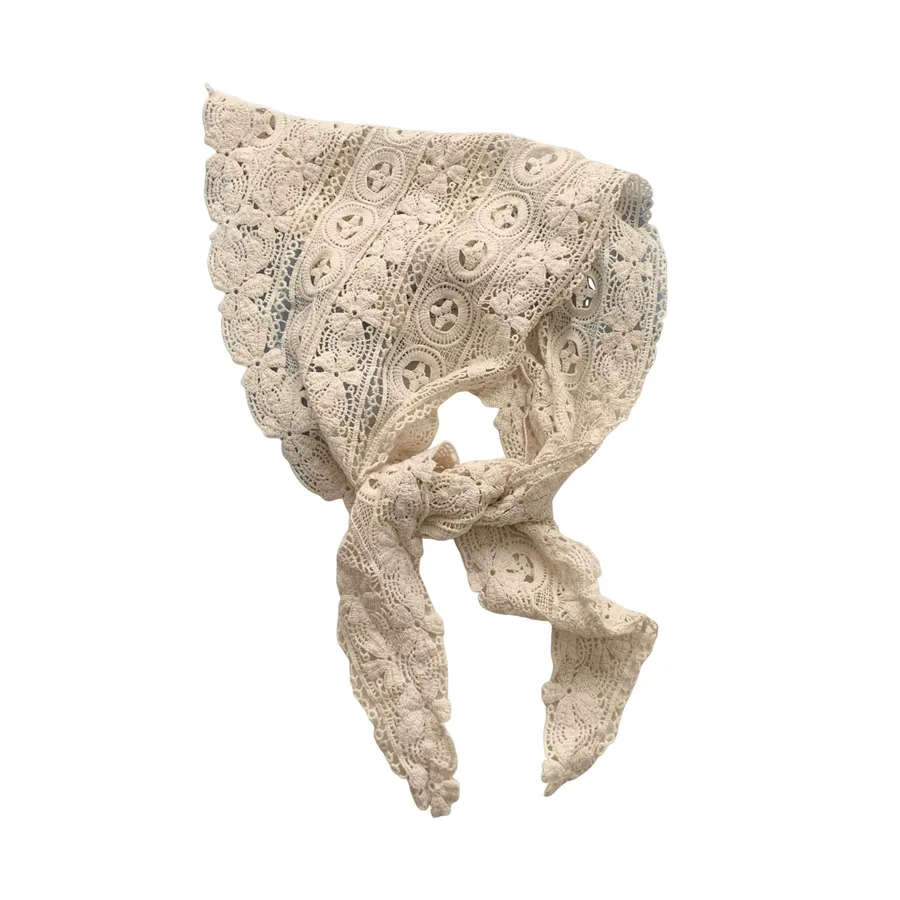 Knit Triangle Head Scarf view 5