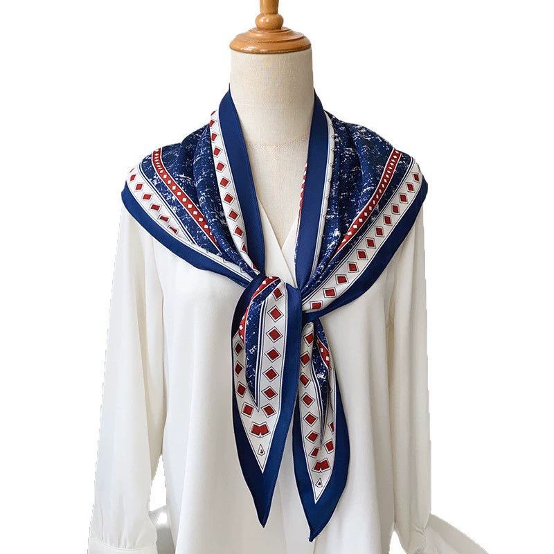 Foulard triangle imprimé denim view 5