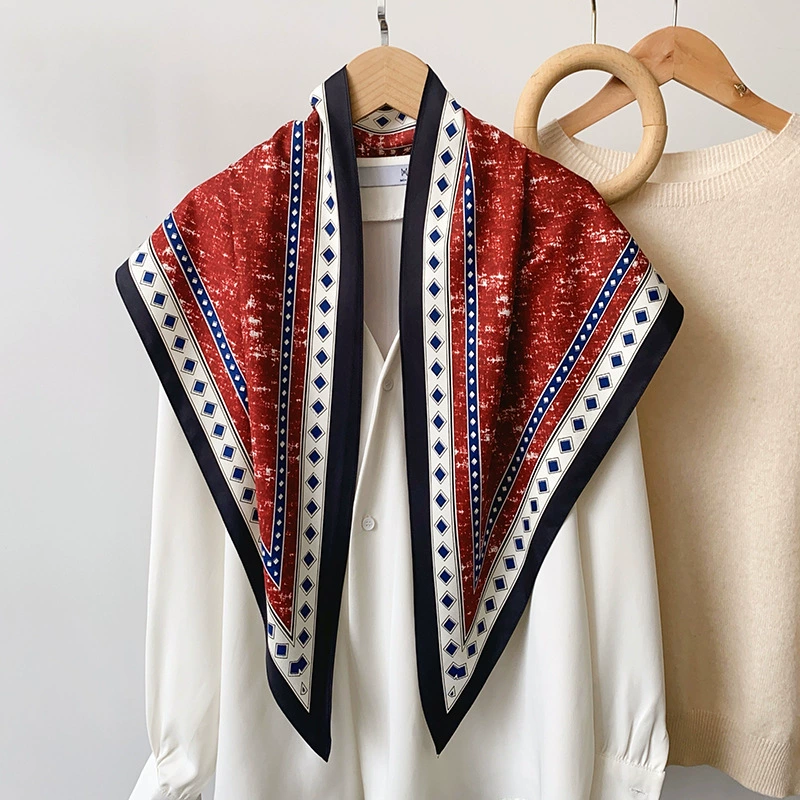 Foulard triangle imprimé denim view 6