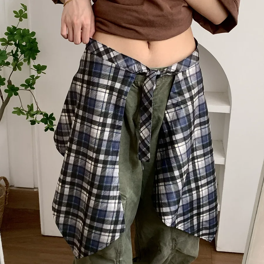 Checkered Skirt Scarf
