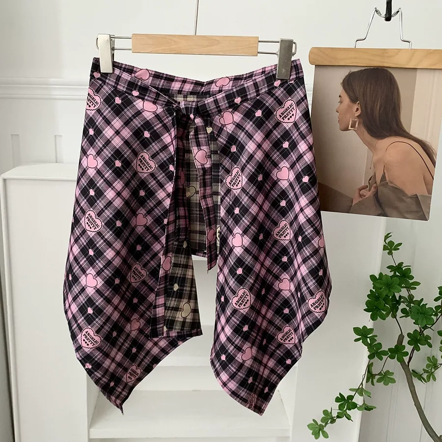 Checkered Skirt Scarf view 3