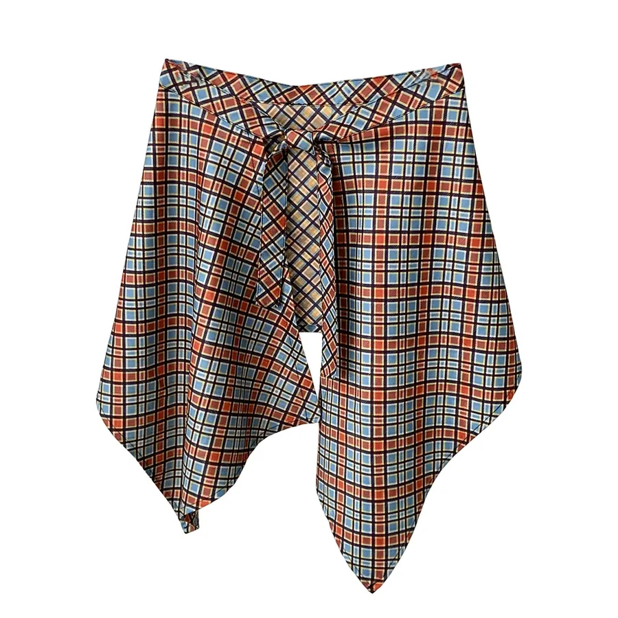Checkered Skirt Scarf view 5