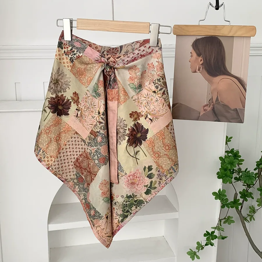 Checkered Skirt Scarf view 8