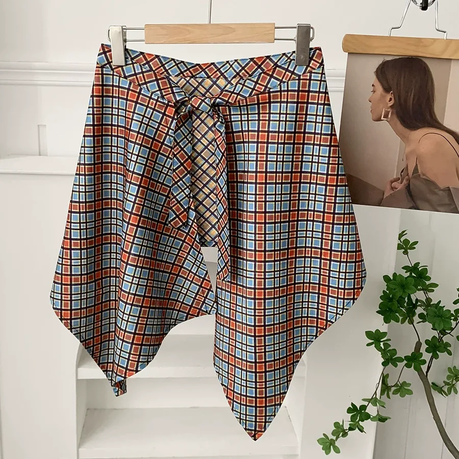 Checkered Skirt Scarf view 12