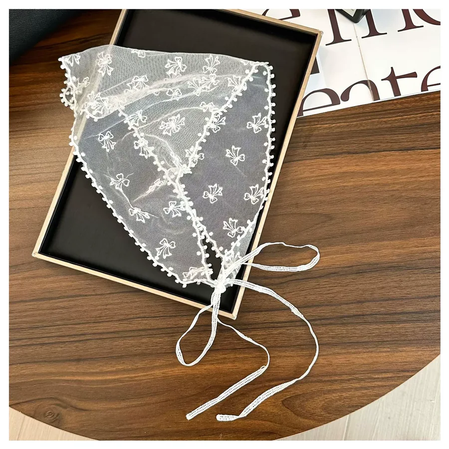 Lace Triangle Head Scarf view 8